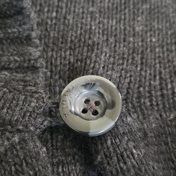 Talula Cardigan Womens M Gray Shawl Collar LS Button Wool Cashmere Angora Blend - Picture 13 of 16